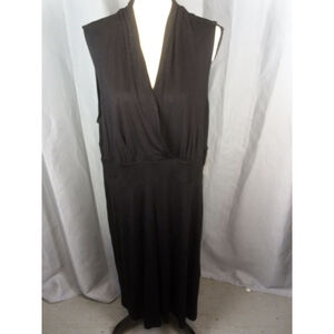 ModCloth Black Sleeveless V-Neck Maxi Dress Plus 2X